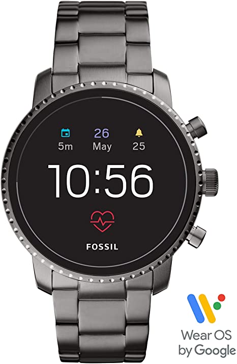 Fossil Men s Gen 4 Explorist HR Stainless Steel Touchscreen Smartwatch Shopix